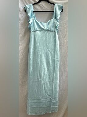 Madewell Light Aqua Maxi Dress